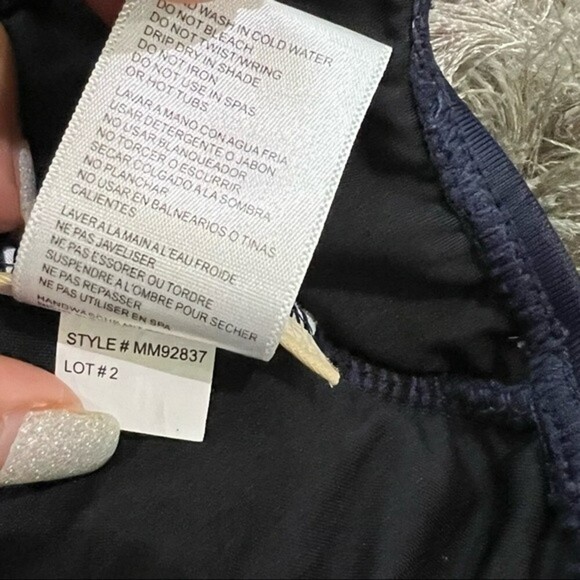 Michael Kors U-Neck Maillot Black One piece Swimsuit - Bodysuit Size 6 - Picture 7 of 11